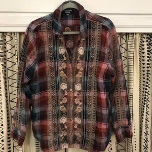 Johnny Was button up shirt